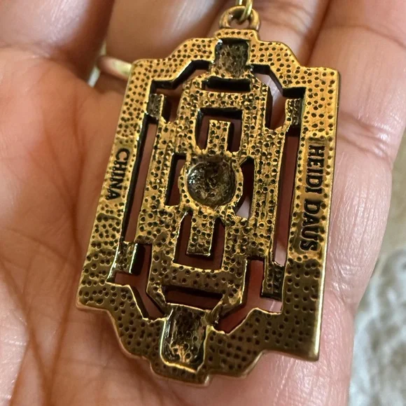 Heidi Daus Blue Beaded Toggle Necklace with Decorative Pendant - Picture 5 of 7